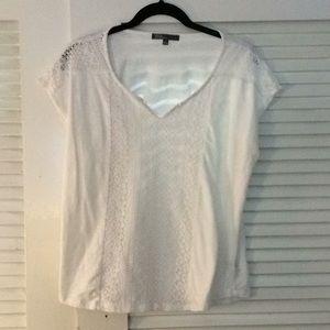 2 for $10 89th & Madison White Lace Tee Size XL